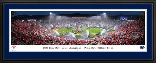 2023 Rose Bowl Game - Victory Celebration Panoramic Picture - Penn State Nittany Lions  Deluxe Frame