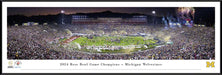 2024 Rose Bowl Champions Panoramic Picture - Michigan Wolverines  Standard Frame