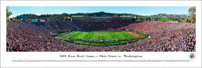 2019 Rose Bowl Game - Kickoff Panoramic Poster - Ohio State vs. Washington  Unframed