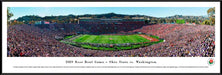 2019 Rose Bowl Game - Kickoff Panoramic Poster - Ohio State vs. Washington  Standard Frame