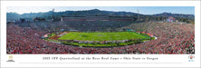 Ohio State Buckeyes vs Oregon Ducks 2025 Rose Bowl Game Panorama Print