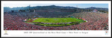 Ohio State Buckeyes vs Oregon Ducks 2025 Rose Bowl Game Panorama Print - Standard Frame