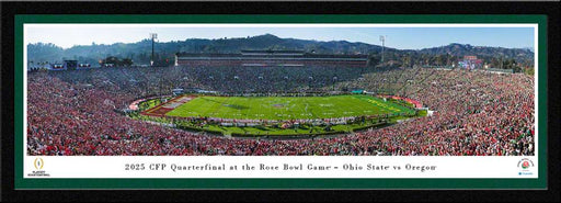 Ohio State Buckeyes vs Oregon Ducks 2025 Rose Bowl Game Panorama Print - Select Frame