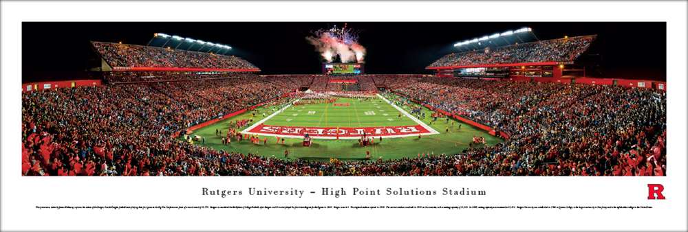 Rutgers Scarlet Knights Panoramic Picture - High Point Solutions Stadium  Unframed