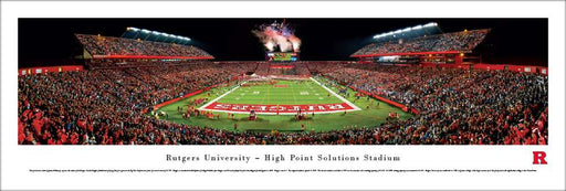 Rutgers Scarlet Knights Panoramic Picture - High Point Solutions Stadium  Unframed