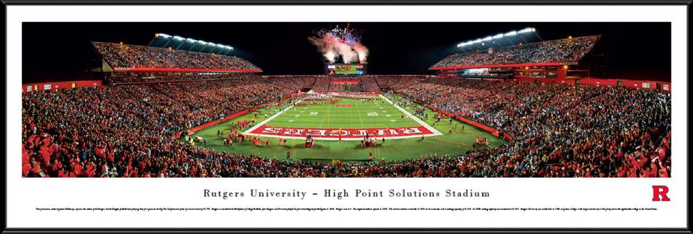 Rutgers Scarlet Knights Panoramic Picture - High Point Solutions Stadium  Standard Frame
