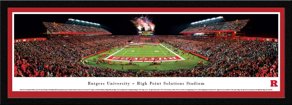 Rutgers Scarlet Knights Panoramic Picture - High Point Solutions Stadium  Select Frame