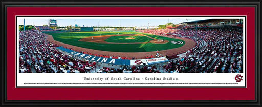 South Carolina Gamecocks Panoramic - Carolina Stadium Picture- Baseball  Deluxe Frame
