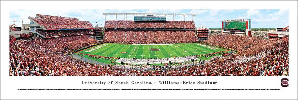South Carolina Gamecocks Panorama - William Brice Stadium Picture  Unframed