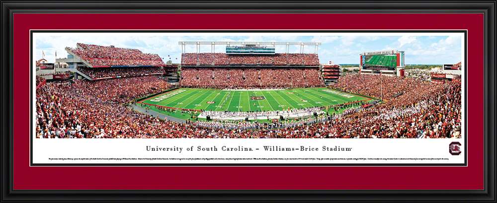 South Carolina Gamecocks Panorama - William Brice Stadium Picture  Deluxe Frame