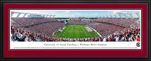 South Carolina Gamecocks Panorama - Williams-Brice Stadium  Deluxe Frame