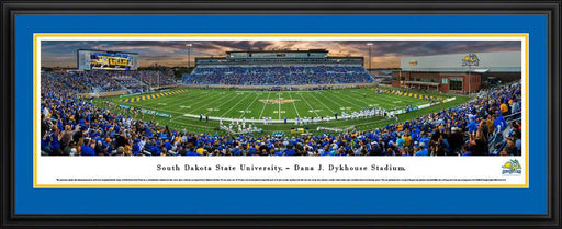 South Dakota State Jackrabbits Panoramic Picture - Dana J. Dykhouse Stadium  Deluxe Frame