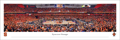 Syracuse Orange Basketball Panoramic Picture - Carrier Dome Fan Cave Decor  Unframed