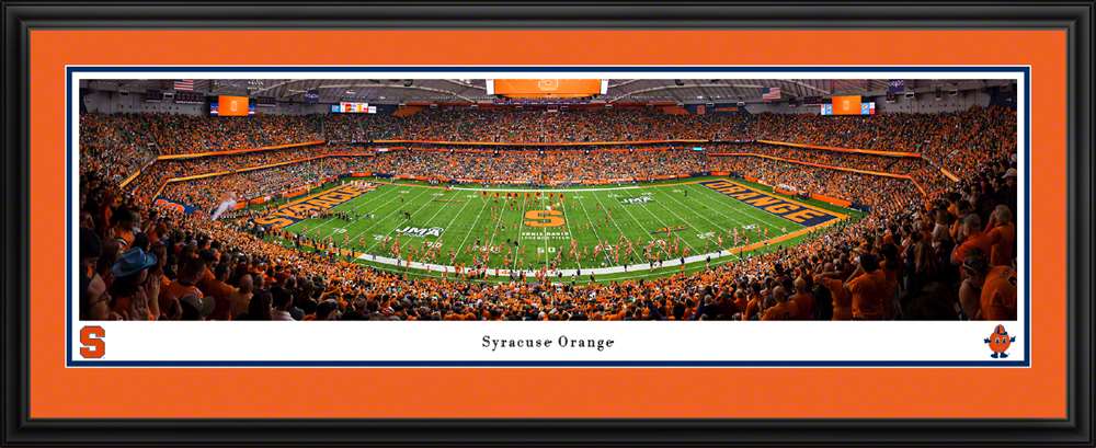 Syracuse Orange Football Panoramic Picture - JMA Wireless Dome Fan Cave Decor  Deluxe Frame