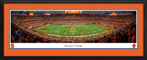 Syracuse Orange Football Panoramic Picture - JMA Wireless Dome Fan Cave Decor  Deluxe Frame