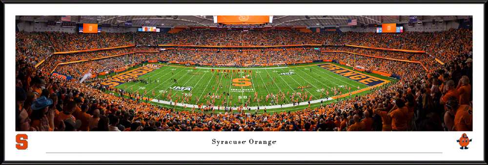 Syracuse Orange Football Panoramic Picture - JMA Wireless Dome Fan Cave Decor  Standard Frame