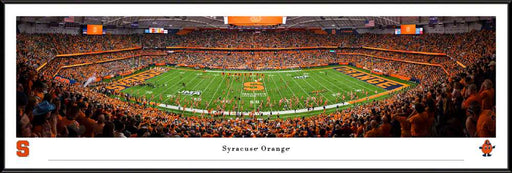 Syracuse Orange Football Panoramic Picture - JMA Wireless Dome Fan Cave Decor  Standard Frame