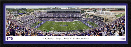 TCU Horned Frogs Football Panoramic Picture - Amon G Carter Stadium  Select Frame