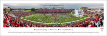 Troy Trojans Football Panorama - Veterans Memorial Stadium Fan Cave Decor  Unframed