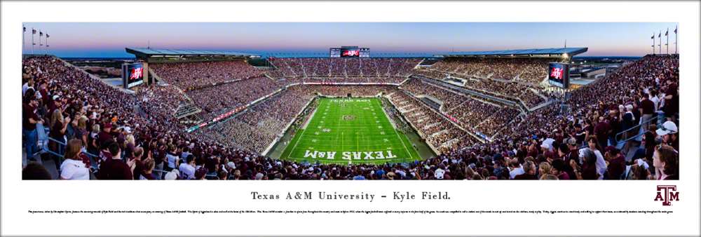 Texas A&M Aggies Panoramic Picture - Kyle Field  Unframed