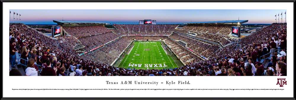 Texas A&M Aggies Panoramic Picture - Kyle Field  Standard Frame