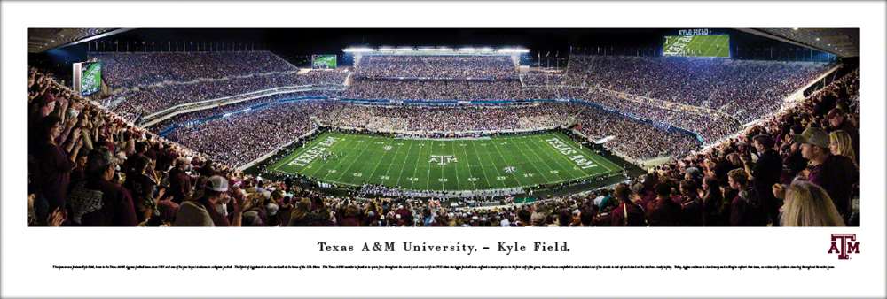 Texas A&M Aggies Football Panorama - Kyle Field Picture  Unframed