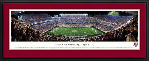 Texas A&M Aggies Football Panorama - Kyle Field Picture  Deluxe Frame
