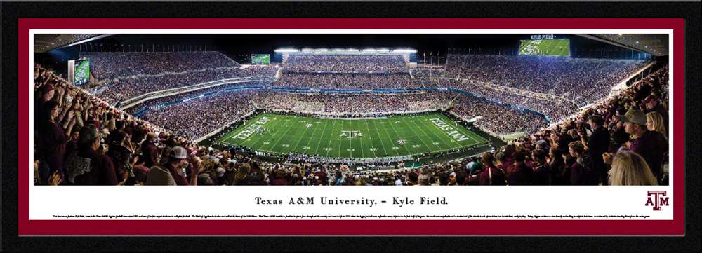 Texas A&M Aggies Football Panorama - Kyle Field Picture  Select Frame