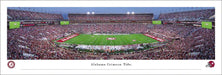 Alabama Crimson Tide Football Night Game Panoramic Picture - Bryant-Denny Stadium Fan Cave Decor  Unframed