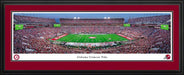 Alabama Crimson Tide Football Night Game Panoramic Picture - Bryant-Denny Stadium Fan Cave Decor  Deluxe Frame