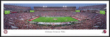 Alabama Crimson Tide Football Night Game Panoramic Picture - Bryant-Denny Stadium Fan Cave Decor  Standard Frame