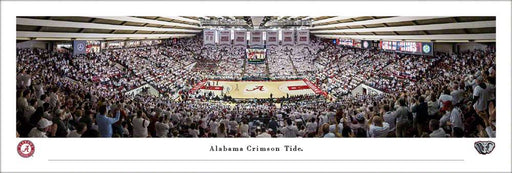 Alabama Crimson Tide Basketball Panoramic Picture - Coleman Coliseum Fan Cave Decor  Unframed