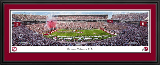 Alabama Crimson Tide Football Panoramic Photo  Deluxe Frame