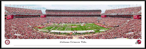 Alabama Crimson Tide Football Panoramic Picture - Bryant-Denny Stadium Wall Decor  Standard Frame