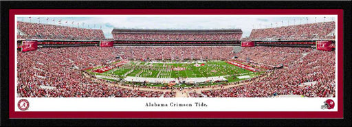 Alabama Crimson Tide Football Panoramic Picture - Bryant-Denny Stadium Wall Decor  Select Frame