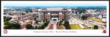 Alabama Crimson Tide Fan Cave Decor - Bryant-Denny Stadium Exterior Panoramic Picture  Standard Frame