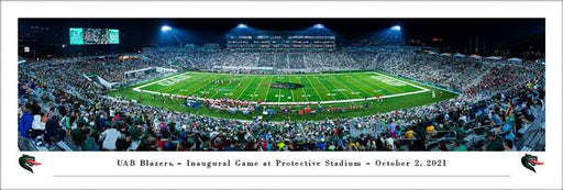 UAB Blazers Football Panoramic Picture - Protective Stadium Fan Cave Decor  Unframed