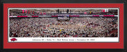 Arkansas Razorbacks Court Storming Panoramic Picture - Men's Basketball at Bud Walton Arena Fan Cave Decor  Deluxe Frame
