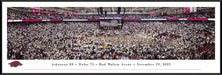 Arkansas Razorbacks Court Storming Panoramic Picture - Men's Basketball at Bud Walton Arena Fan Cave Decor  Standard Frame