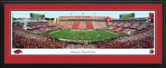 Arkansas Razorbacks Football Panoramic Poster - Donald W. Reynolds Razorback Stadium  Deluxe Frame
