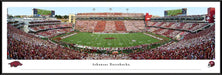 Arkansas Razorbacks Football Panoramic Poster - Donald W. Reynolds Razorback Stadium  Standard Frame