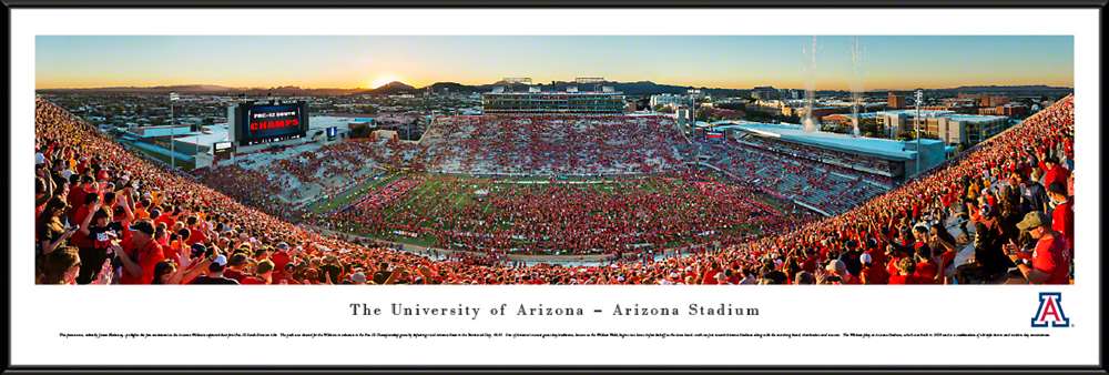 Arizona Wildcats Panoramic Picture - Arizona Stadium  Standard Frame