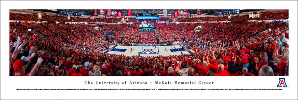 Arizona Wildcats Panoramic Picture - McKale Center  Unframed