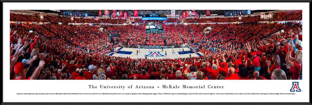 Arizona Wildcats Panoramic Picture - McKale Center  Standard Frame