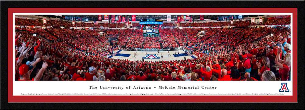 Arizona Wildcats Panoramic Picture - McKale Center  Select Frame