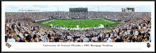 UCF Knights Football Panoramic Picture - FBC Mortgage Stadium Fan Cave Decor  Standard Frame