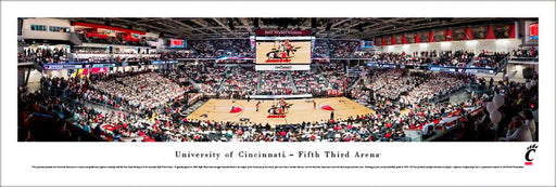 Cincinnati Bearcats Basketball Panoramic Poster - Fifth Third Arena  Unframed