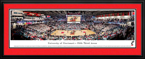 Cincinnati Bearcats Basketball Panoramic Poster - Fifth Third Arena  Deluxe Frame