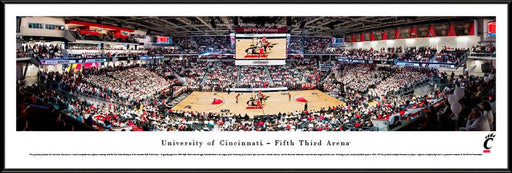 Cincinnati Bearcats Basketball Panoramic Poster - Fifth Third Arena  Standard Frame
