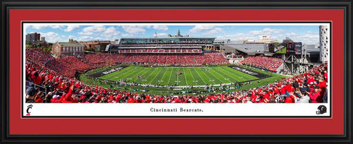 Cincinnati Bearcats Football Panoramic Picture - Nippert Stadium Fan Cave Decor  Deluxe Frame